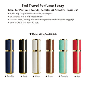 
                  
                    Refillable 5ml Travel Perfume Spray – Compact, Reusable & Leak-Proof for On-the-Go
                  
                