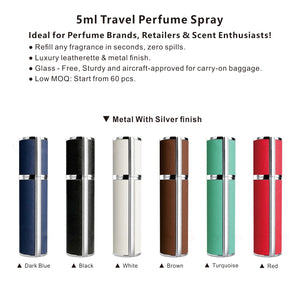 
                  
                    Refillable 5ml Travel Perfume Spray – Compact, Reusable & Leak-Proof for On-the-Go
                  
                
