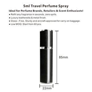 
                  
                    Refillable 5ml Travel Perfume Spray – Compact, Reusable & Leak-Proof for On-the-Go
                  
                